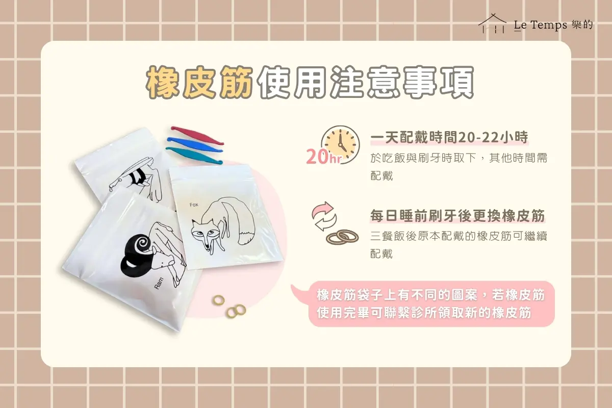 橡皮筋使用注意事項（官網）