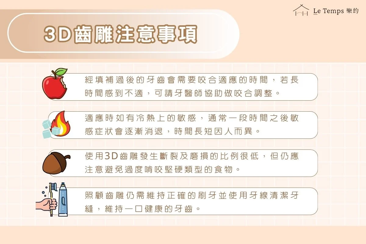 3d齒雕注意事項