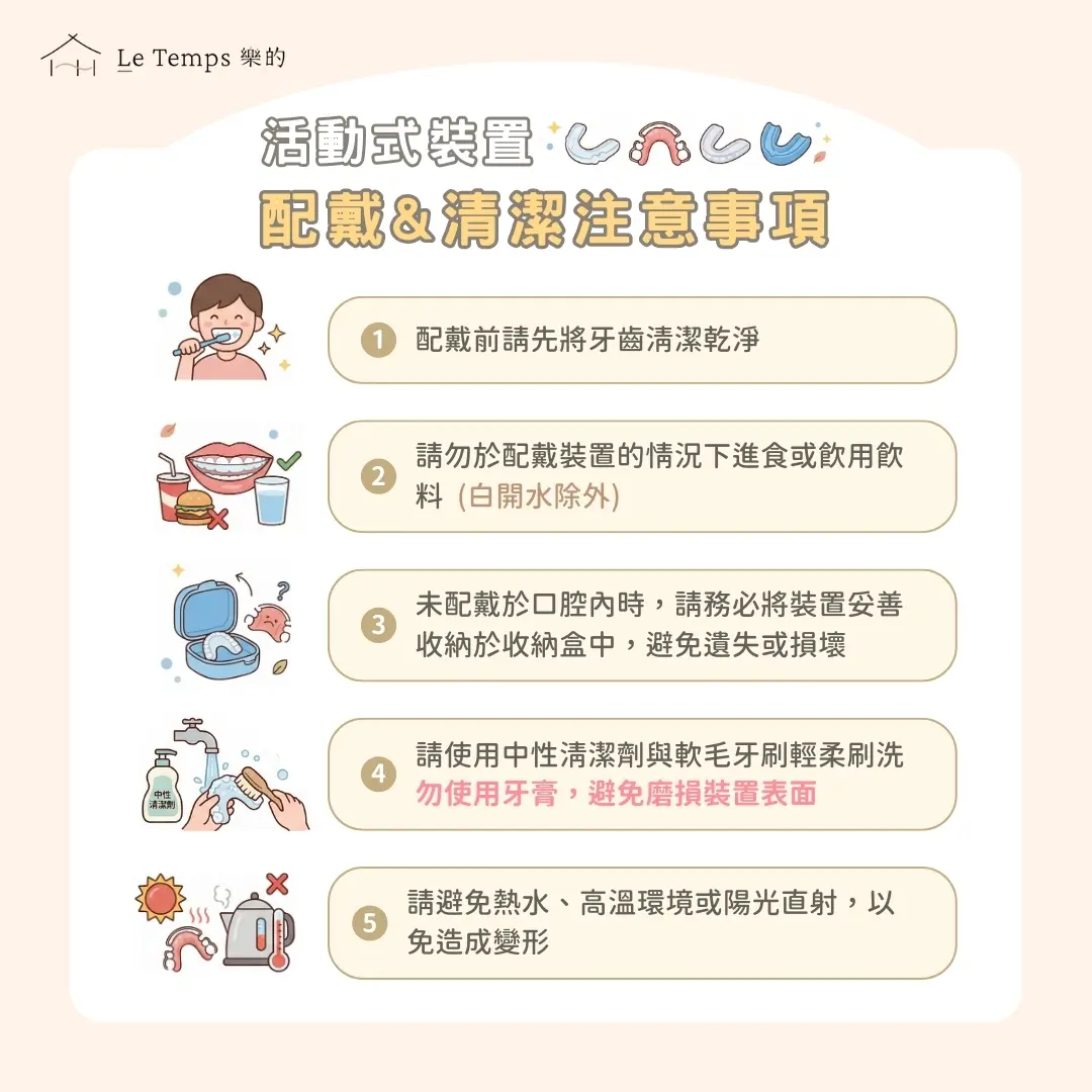 活動式裝置_配戴與清潔注意事項