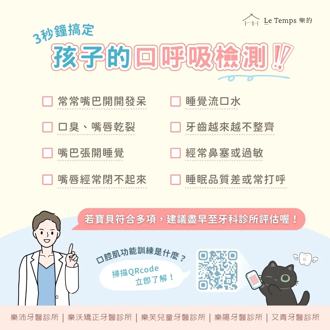 口呼吸自我檢測表
