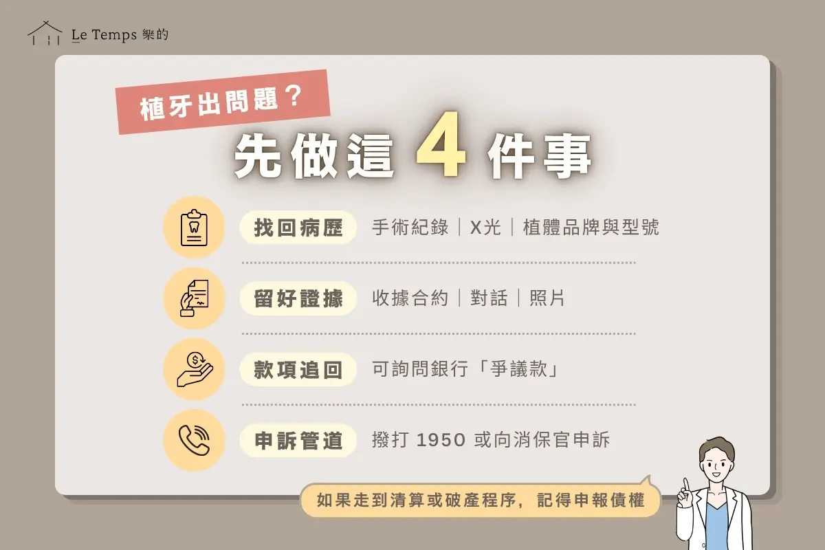 植牙出問題先做這4件事