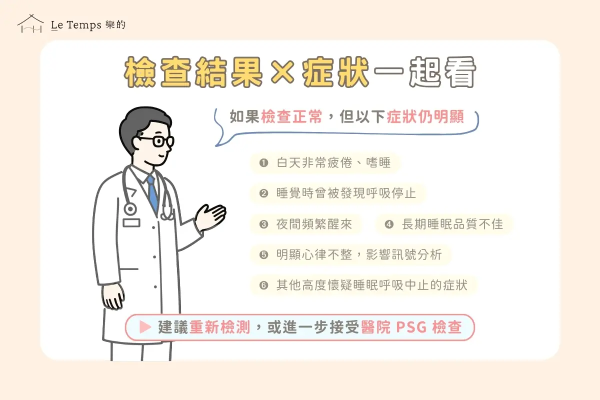 檢查結果和症狀需一同觀察